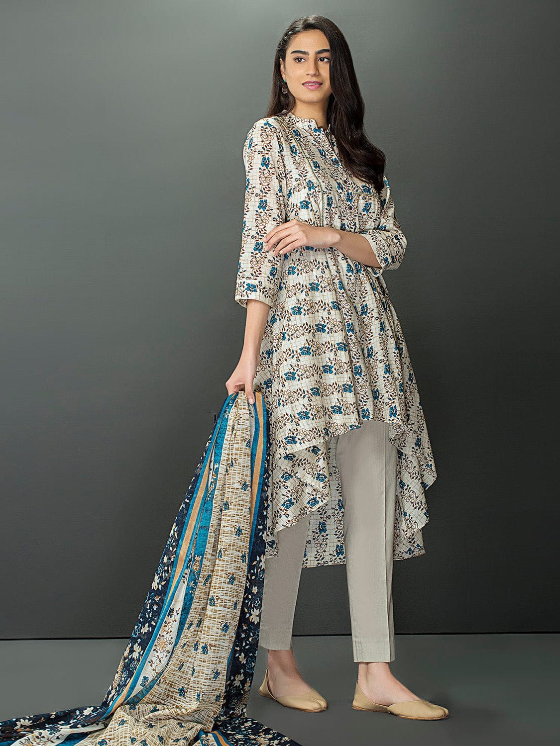 Nishat digital printed lawn 42001108-R